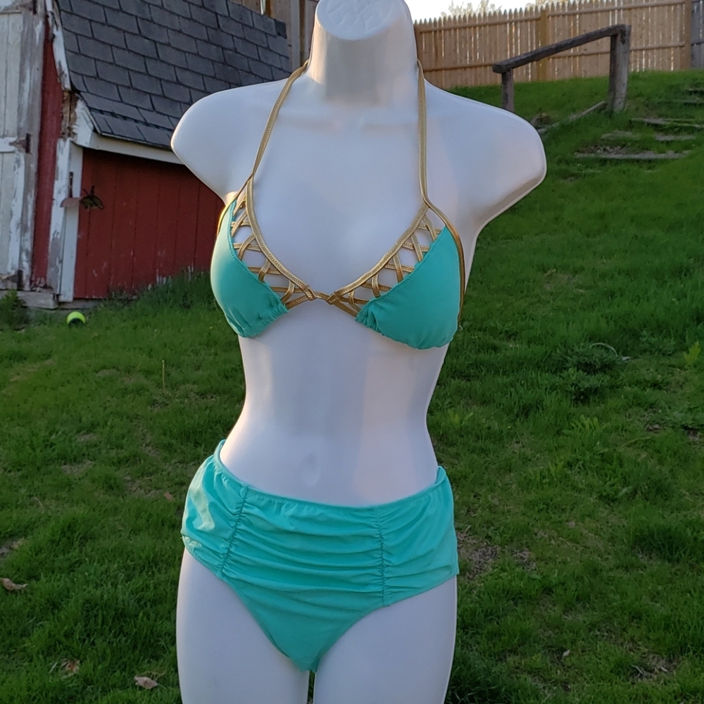 Victorias Secret Seafoam Glow Retro High Waist